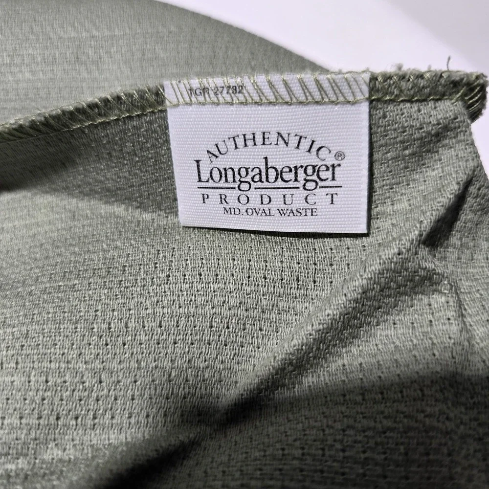 Longaberger Basket Liner Sage‎ Med Oval Waste Basket